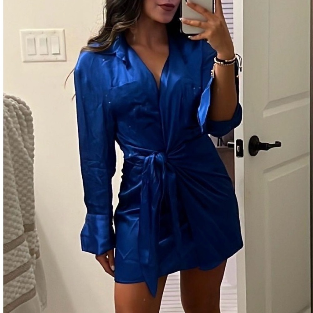Zara blue dress